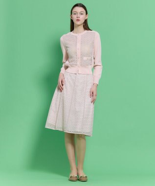 TOCCA CRYSTAL LABYRINTH カーディガン ピンク系