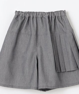 組曲 KIDS 【150-160㎝】プリーツ ショートパンツ グレー