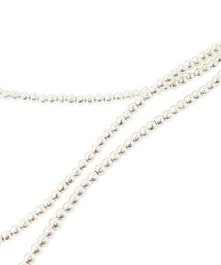 Green Parks ・ＨＡＬＦ　ＴＩＭＥ　ビーズ３連ネックレス Silver