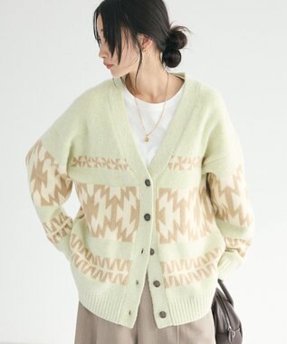 2024SS 定価30800円 Graphpaper 変形片畦編み　カーディガン 2024SS 定価30800円 Graphpaper 変形片畦編み カーディガン