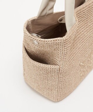 russet ナイロンラフィア2WAYトートバッグ(CE-1711) Ivory