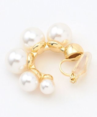 自由区 【カタログ掲載】パールサークル イヤリング ゴールド