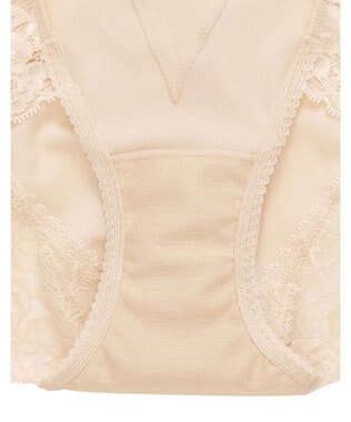 WACOAL 【美ショーツ】 はきこみ丈ふかめ おなか押さえ設計 オーガニックコットン混素材(本体) レディース PPG185 /ワコール ベージュ