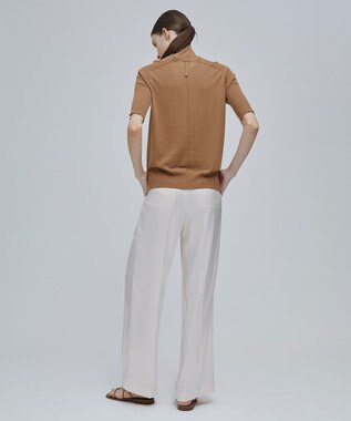 BEIGE， JULIE / 半袖ニット Nude x Camel