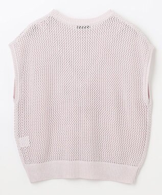 ANY フレンチスリーブメッシュニット ラベンダー