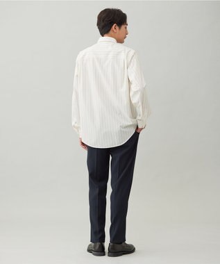 UNFILO MENS 【OCEANS 雑誌・web・YouTube 掲載】WOOL TOUCH 機能美パンツ スリム【東レ開発のウール見え高機能素材】 ネイビー