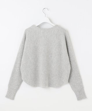 自由区 L 【洗える】シャイニールレックス ドルマンスリーブニット ライトグレー系