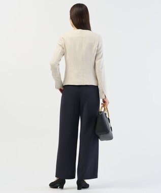 J.PRESS LADIES 【セットアップ対応】Light Tweed ノーカラー ジャケット ベージュMIX系6