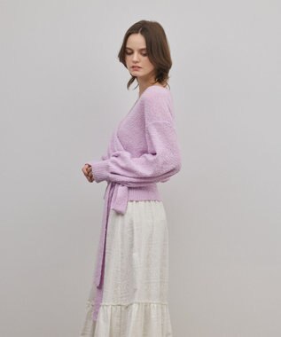 GRACE CONTINENTAL カシュクールニットトップ ピンク