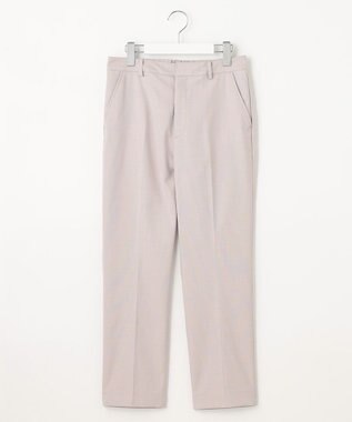 J.PRESS LADIES 【洗える】シャークスキン テーパード パンツ ピンク系