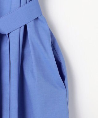 J.PRESS LADIES 【WEB限定】SOFT TC ストレッチ シャツ ワンピース 【WEB限定】ブルー系