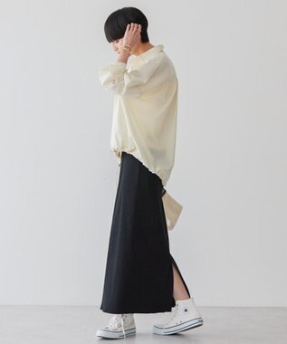 AMERICAN HOLIC シアードローコードシャツ Ivory