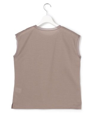 23区 【先行予約】シアースリーブレス Tシャツ ダークブラウン系