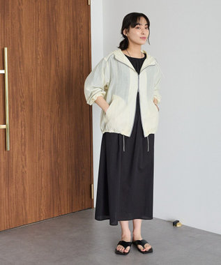 CRAFT STANDARD BOUTIQUE インド製 ハーフスリーブシャーリングワンピース Black