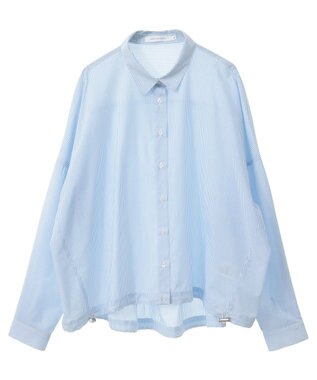 AMERICAN HOLIC シアードローコードシャツ Stripe Sax