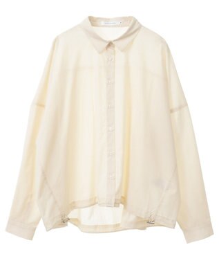 AMERICAN HOLIC シアードローコードシャツ Ivory