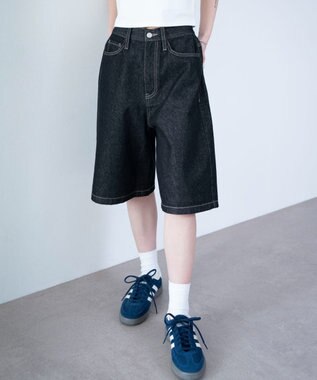 WEGO デニムハーフパンツ デニムブラック