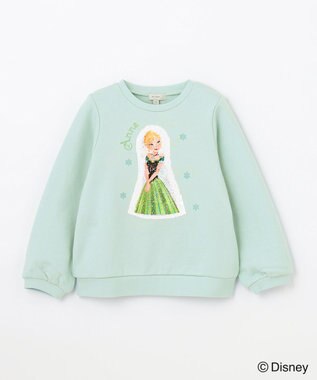 ANY KIDS 【Disney（ディズニー）】FROZEN / ミラクルスパンコール トレーナー ミント<アナ>