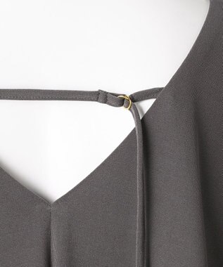 23区 【GOLD LABEL】リュクスジャージー バックデザイン ワンピース グレー系