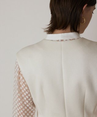 GRACE CONTINENTAL ダンボールニットジレジャケット キナリ