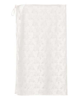 AMERICAN HOLIC ラップレーススカート Off White