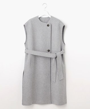 23区 L ウールリバー ジレ ライトグレー系