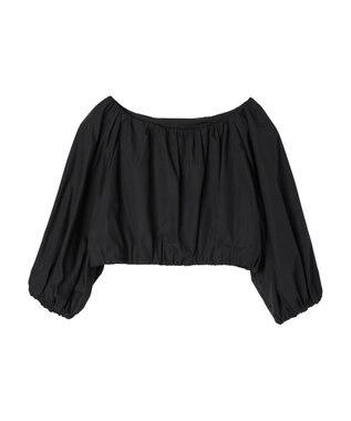 Green Parks ■ＥＳＣＡＲ　ギャザーショートプルオーバー Black