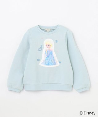 ANY KIDS 【Disney（ディズニー）】FROZEN / ミラクルスパンコール トレーナー サックスブルー<エルサ>