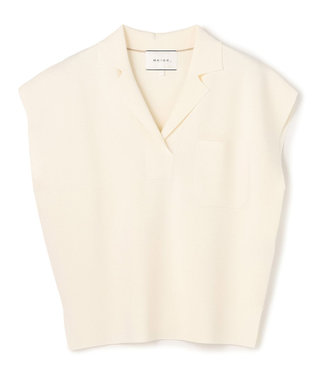 BEIGE， NADIA / ストレッチ スキッパーニット Ecru