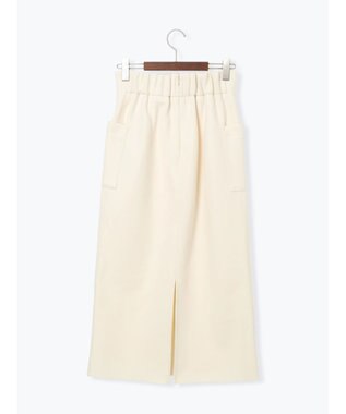 Te chichi メルトンジャージーナロースカート オフホワイト