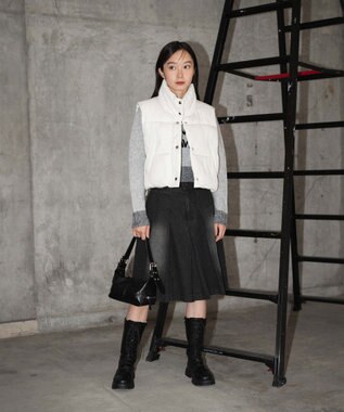 WEGO パディングショートベスト ホワイト