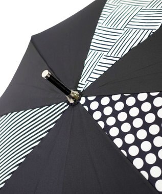 +RING レディース向け プラスリング 長傘60cm BLK T1276 黒