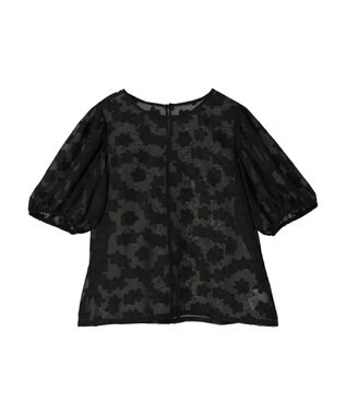 Green Parks ・ＥＬＥＮＣＡＲＥ　ＤＵＥ　フラワージャカードブラウス Black