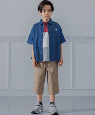 J.PRESS KIDS 【140-170㎝】トリコロール 半袖Ｔシャツ レッド系