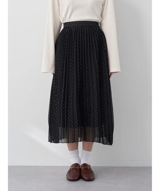 earth music&ecology すきな丈プリーツスカート Dot