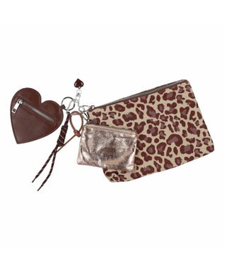 UNBILLION カシュカシュ cachecache / アニマルジャガードチャームポーチセット レオ