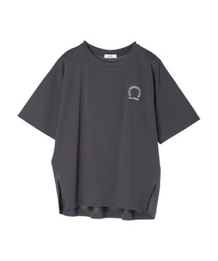 earth music&ecology Ｓｕｇａｒ　スリットＴ Charcoal Gray