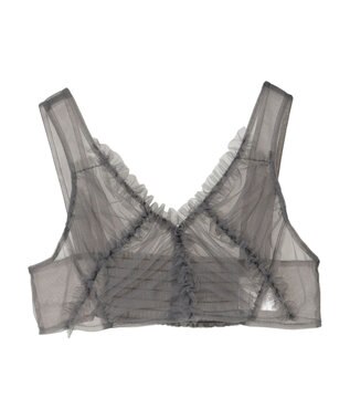 Green Parks ・ＥＬＥＮＣＡＲＥ　ＤＵＥ　フリルチュールビスチェ Charcoal Gray