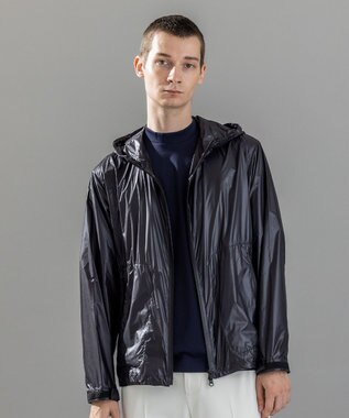 JOSEPH HOMME 新素材【撥水/軽量/パッカブル仕様】ライトリップストップ フード付きブルゾン ブラック系