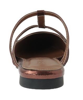 Green Parks ＲＵＰＩＳ．ポインテッドＴストラップミュール Brown