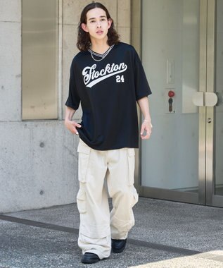 WEGO マルチポケットワイドカーゴパンツ キナリ