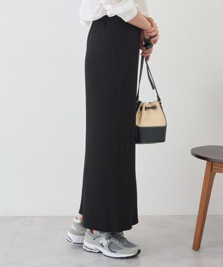 AMERICAN HOLIC 針抜きリブタイトスカート Black