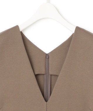 ICB L 【WEB限定・洗える】 コットンダンボール ジャンパースカート ワンピース ブラウン系