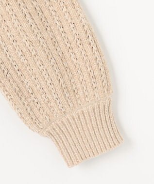 ANY レーシーモールニット ライトベージュ