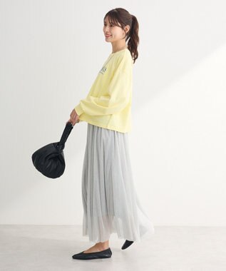 Green Parks ・ＥＬＥＮＣＡＲＥ　ＤＵＥ　ラメプリーツスカート Silver