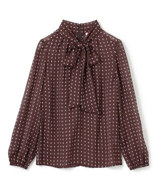 TOCCA 【消臭・洗える】ALLURING BEAUTY ブラウス ブラウン×ピンク系