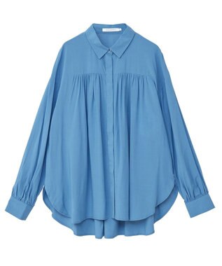 AMERICAN HOLIC バックＶギャザーブラウス Blue