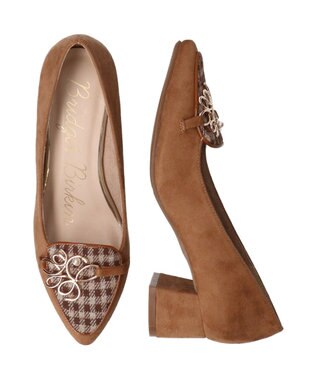 Bridget Birkin 【Bridget Birkin】ロゴパーツパンプス ブラウンコンビ