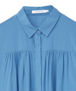 AMERICAN HOLIC バックＶギャザーブラウス Blue