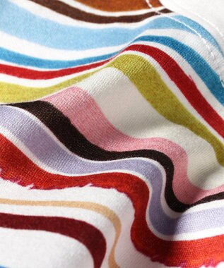 Paul Smith Cairo Stripe Chalk プリントTシャツ マルチカラー